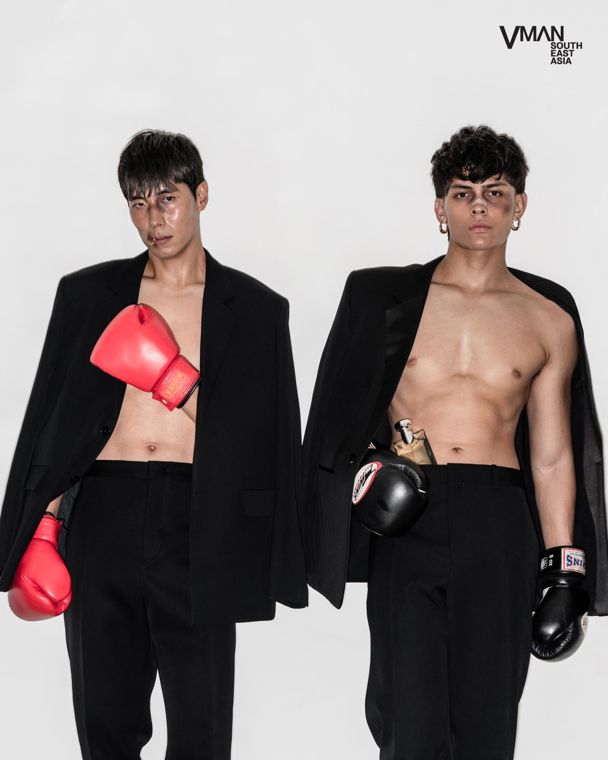 Aidan and Yiyoung wear all clothing JIL SANDER