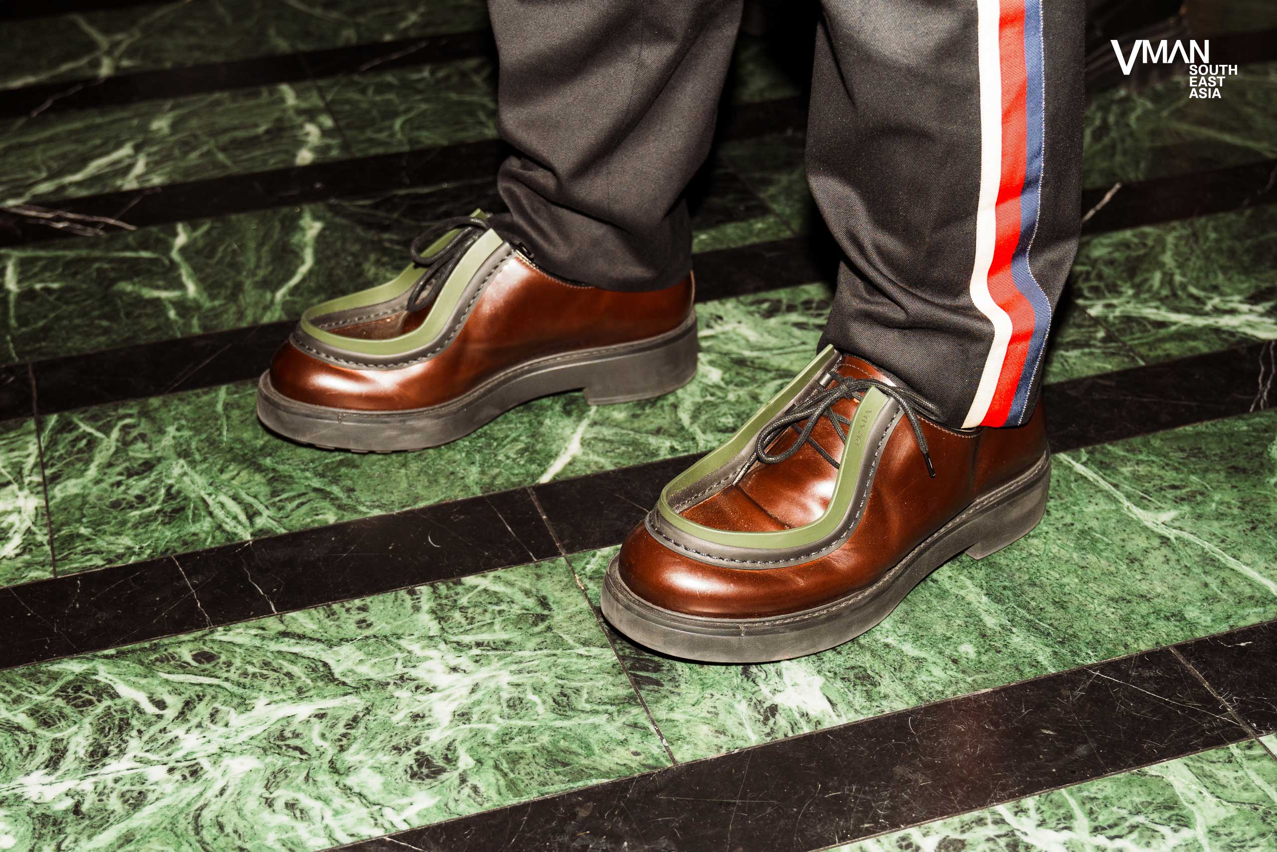 Prada Diapason leather loafers