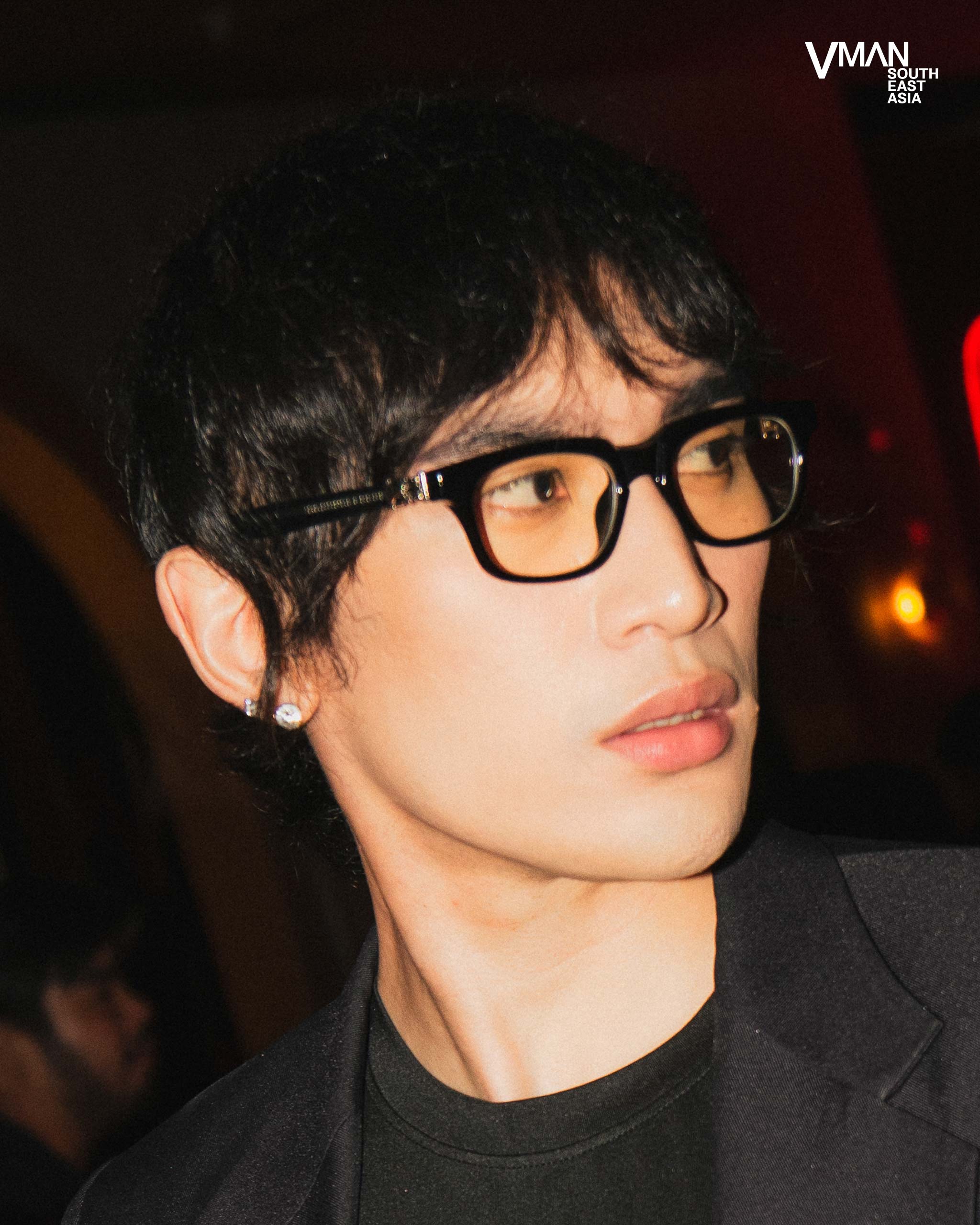 Maverick Lacson wearing Chrome Hearts frames