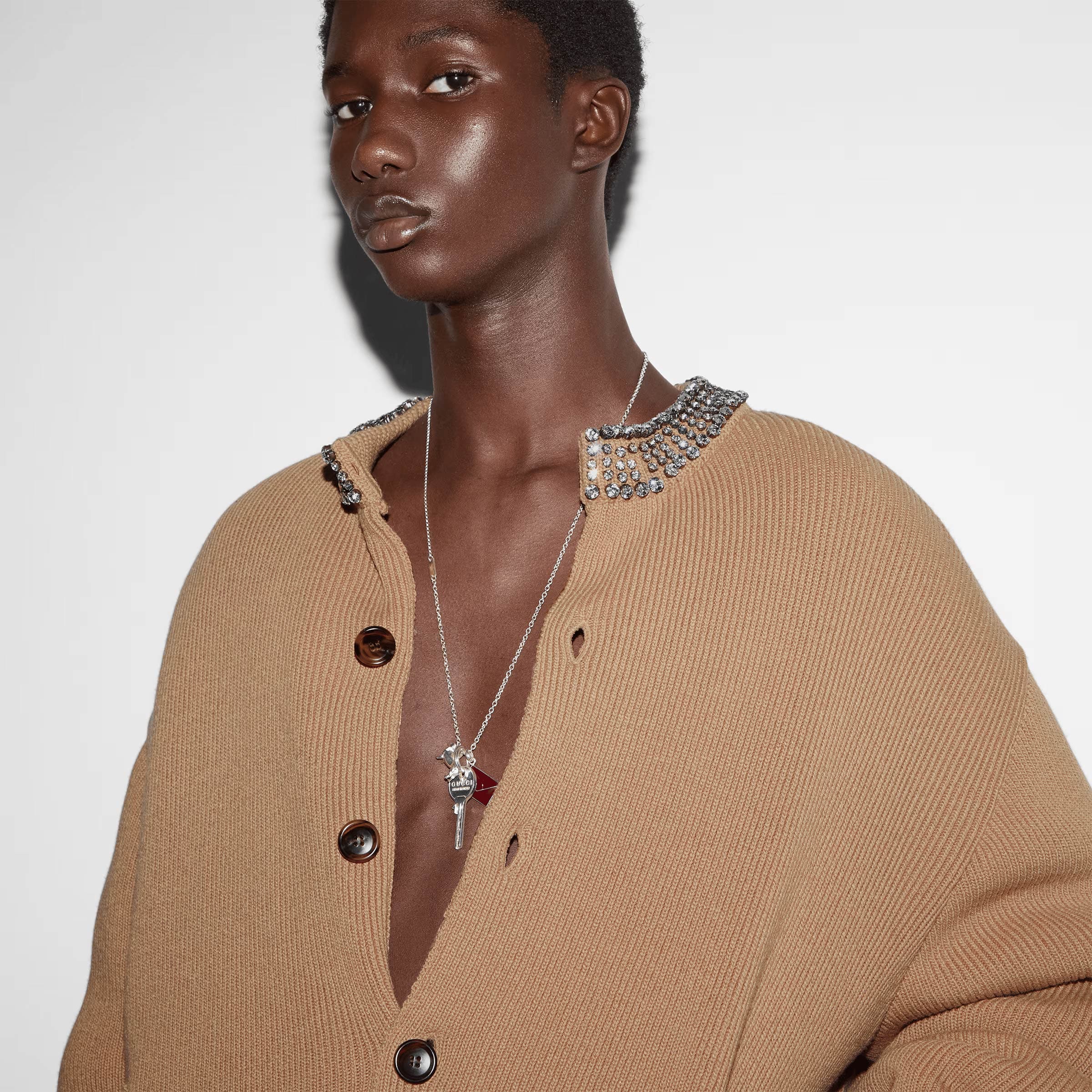 gucci trademark chain necklace with pendant