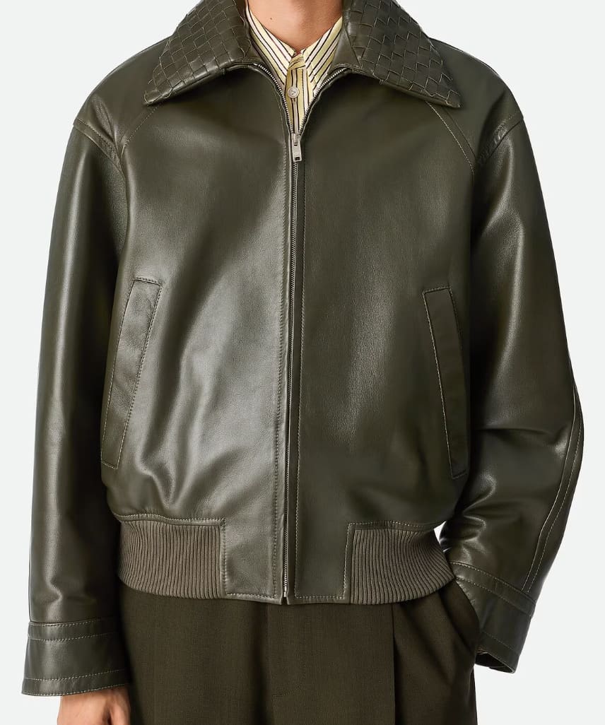 bottega veneta leather jacket
