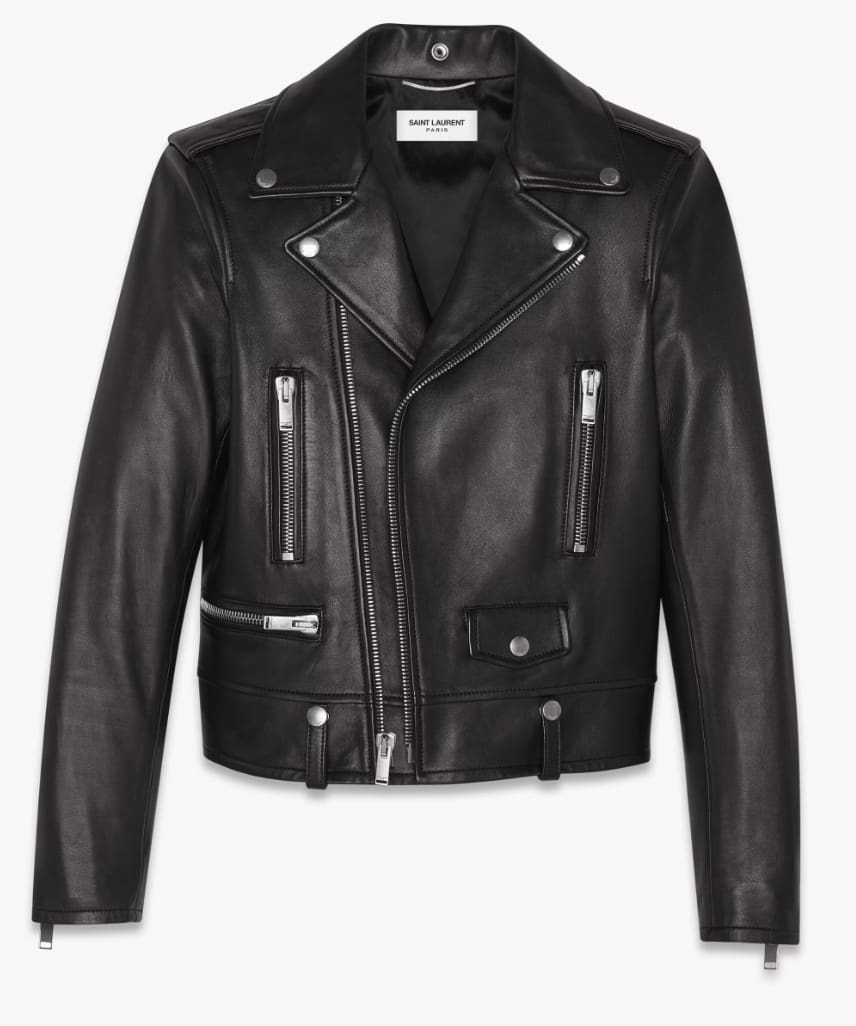 saint laurent biker jakcet