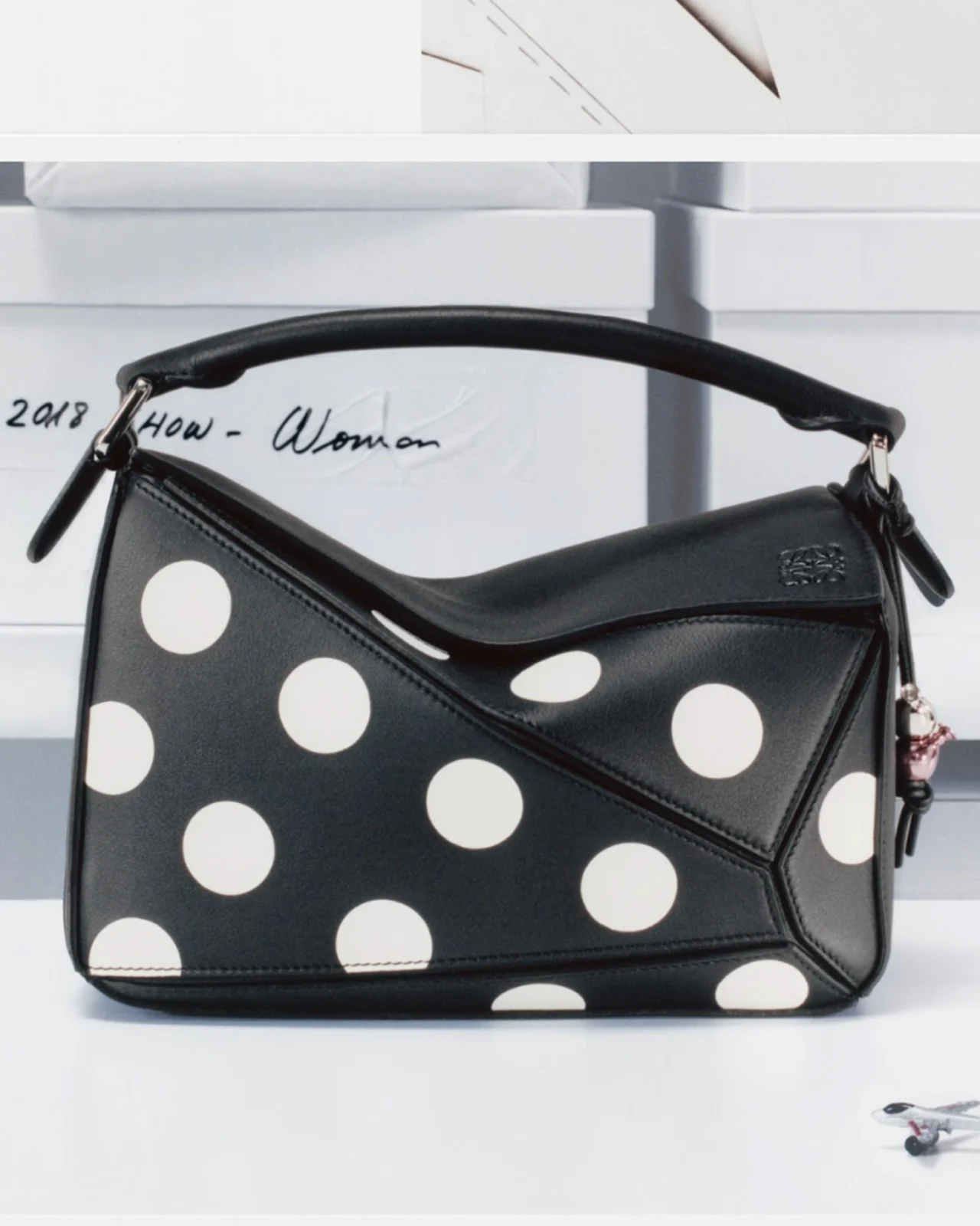 LOEWE PUZZLE BAG POLKA