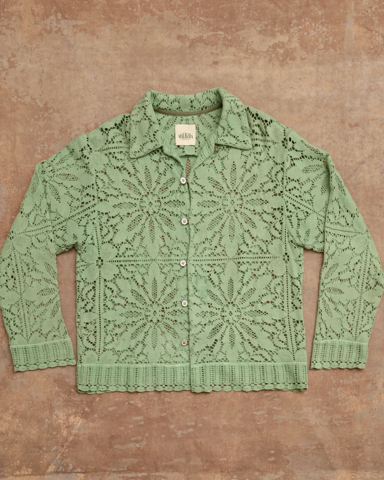 MALIGAYA LUNTIAN LACE TABLECLOTH SHIRT