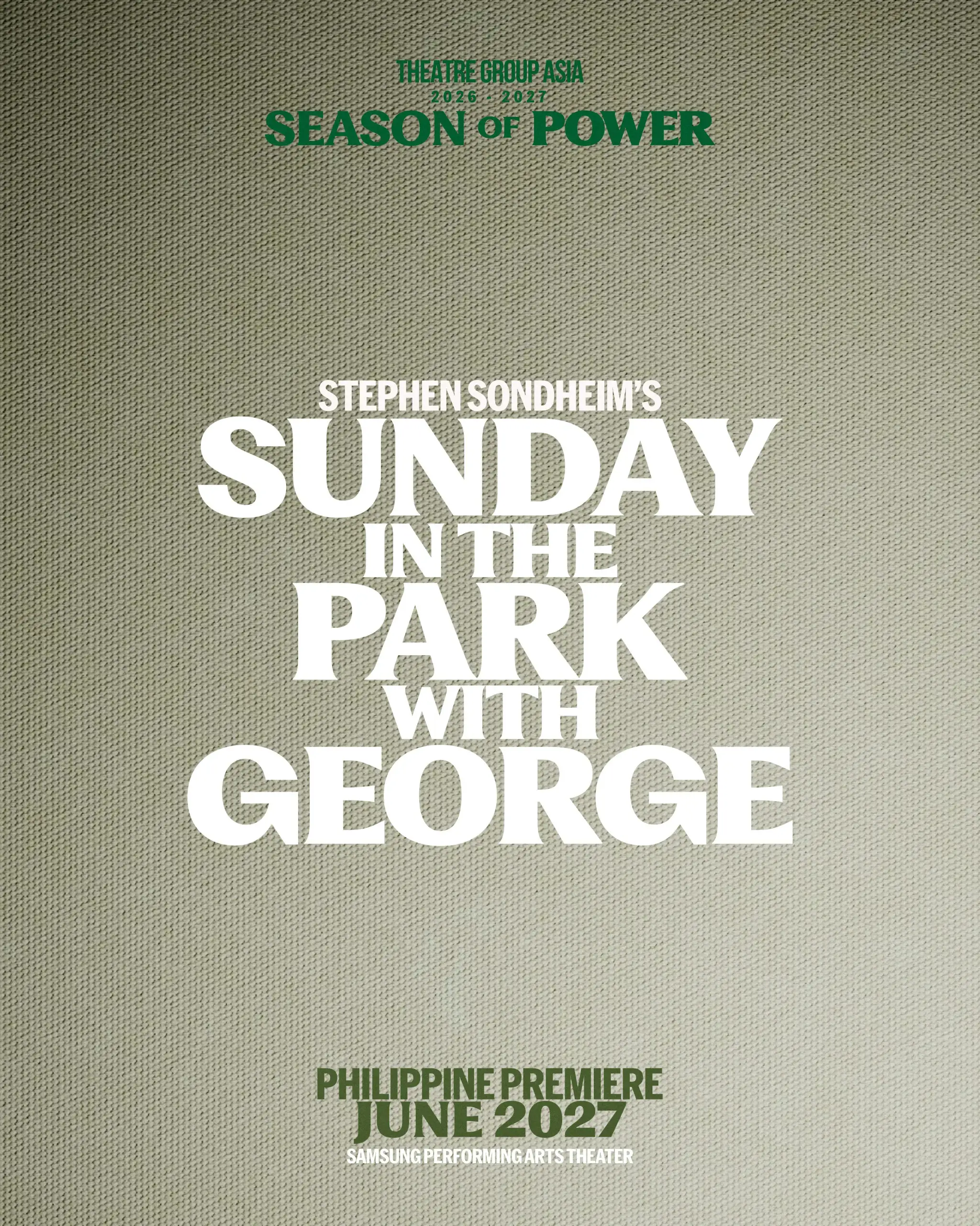 Sunday in the Park with George