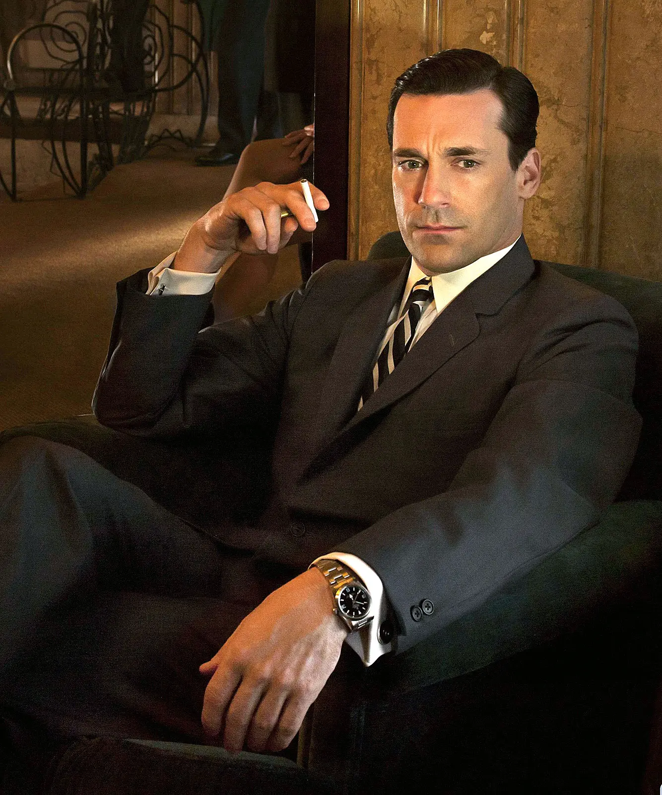 Jon Hamm’s Gold Rolex Oyster Perpetual (Mad Men, 2010)