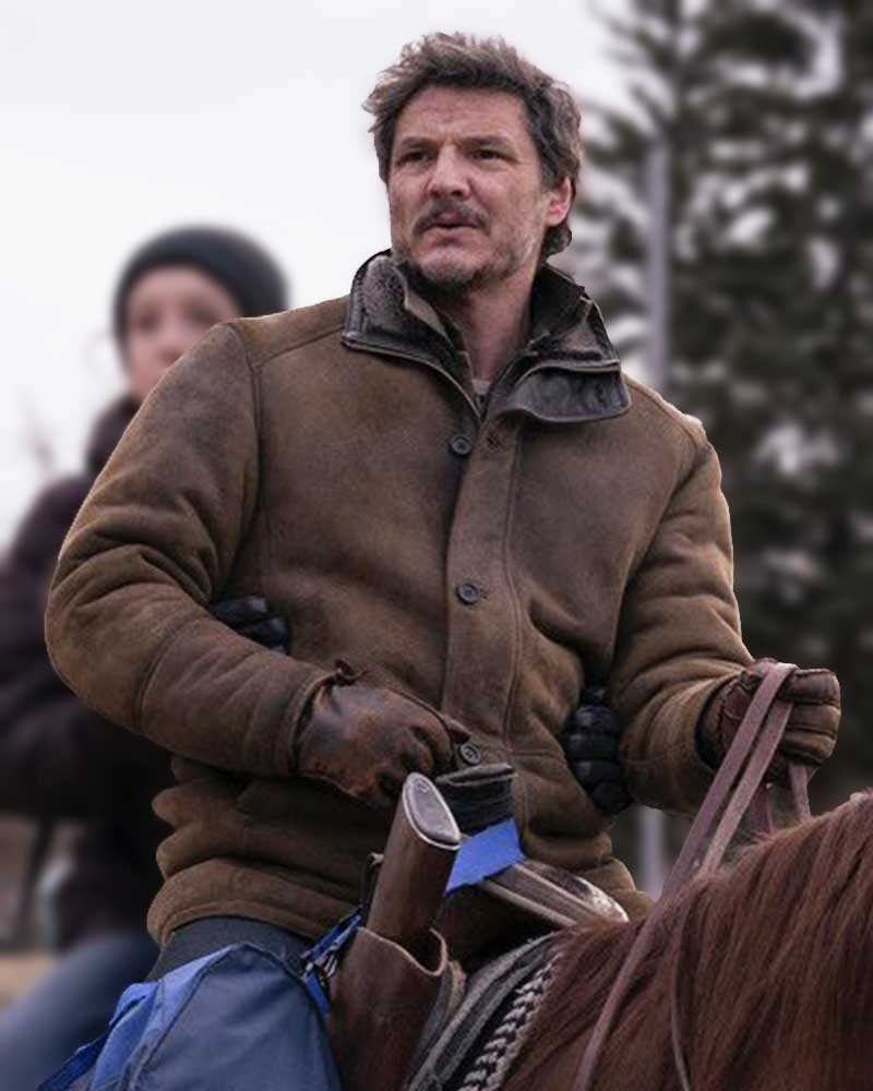 Pedro Pascal’s Distressed Leather Chore Coat
