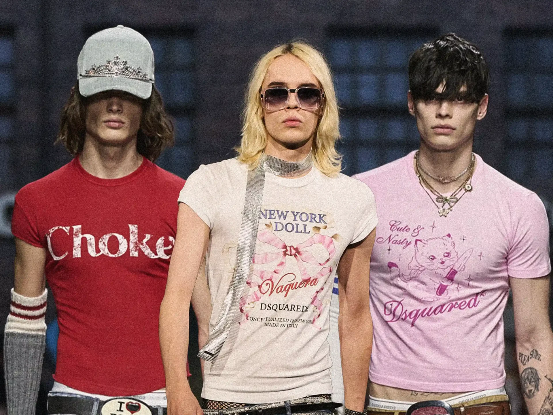 men wearing baby tshirt