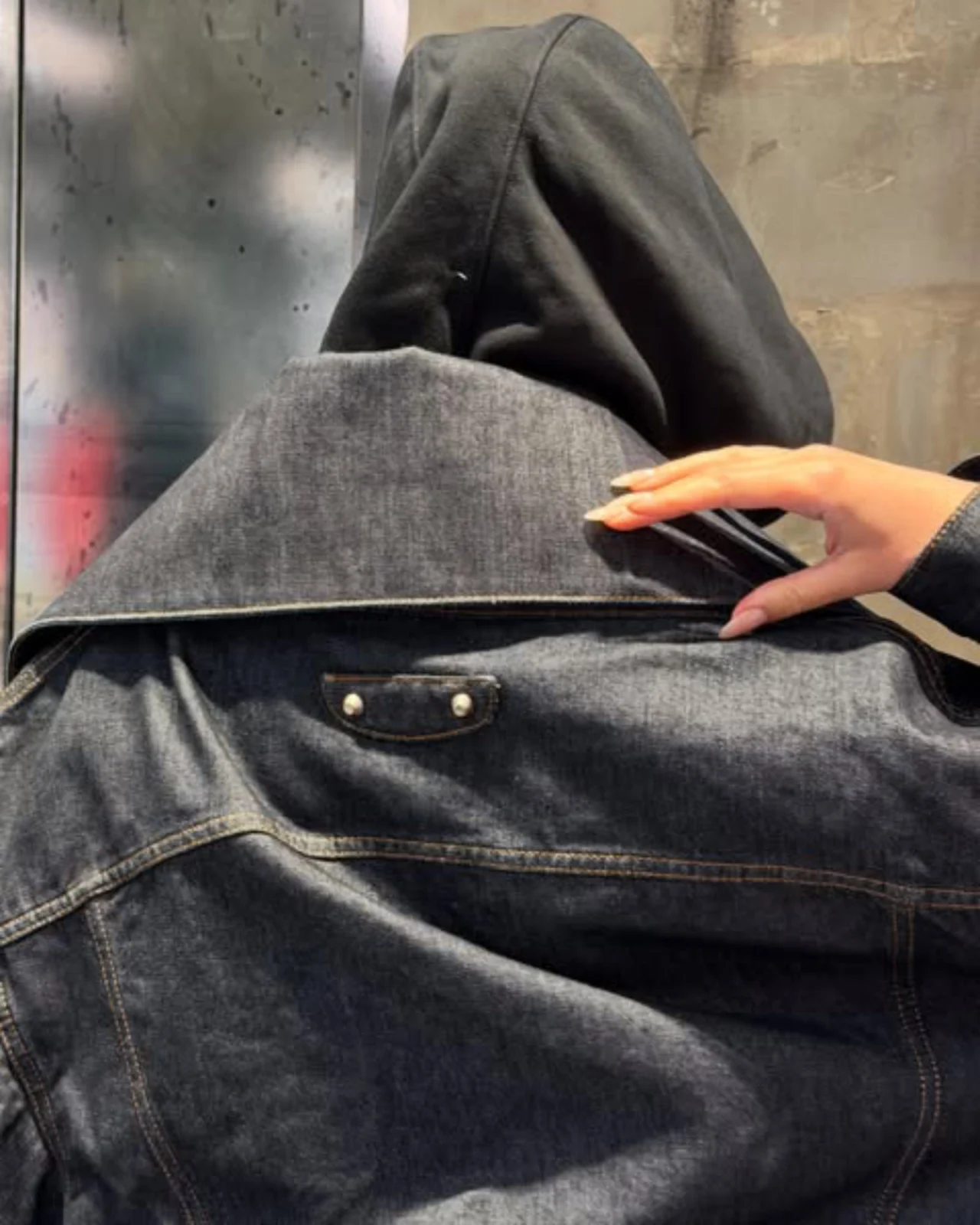 balenciaga city bag logo jacket