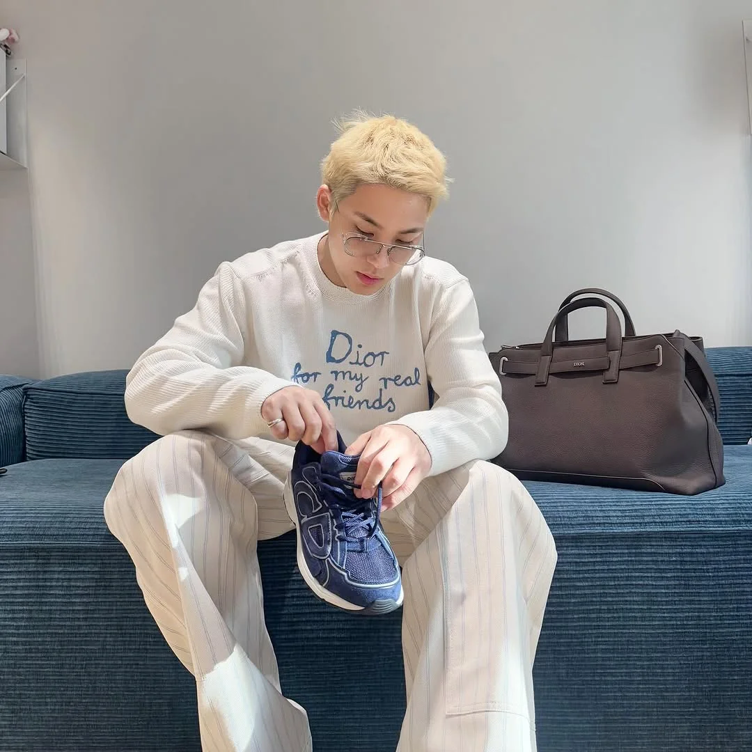 dior mingyu blonde