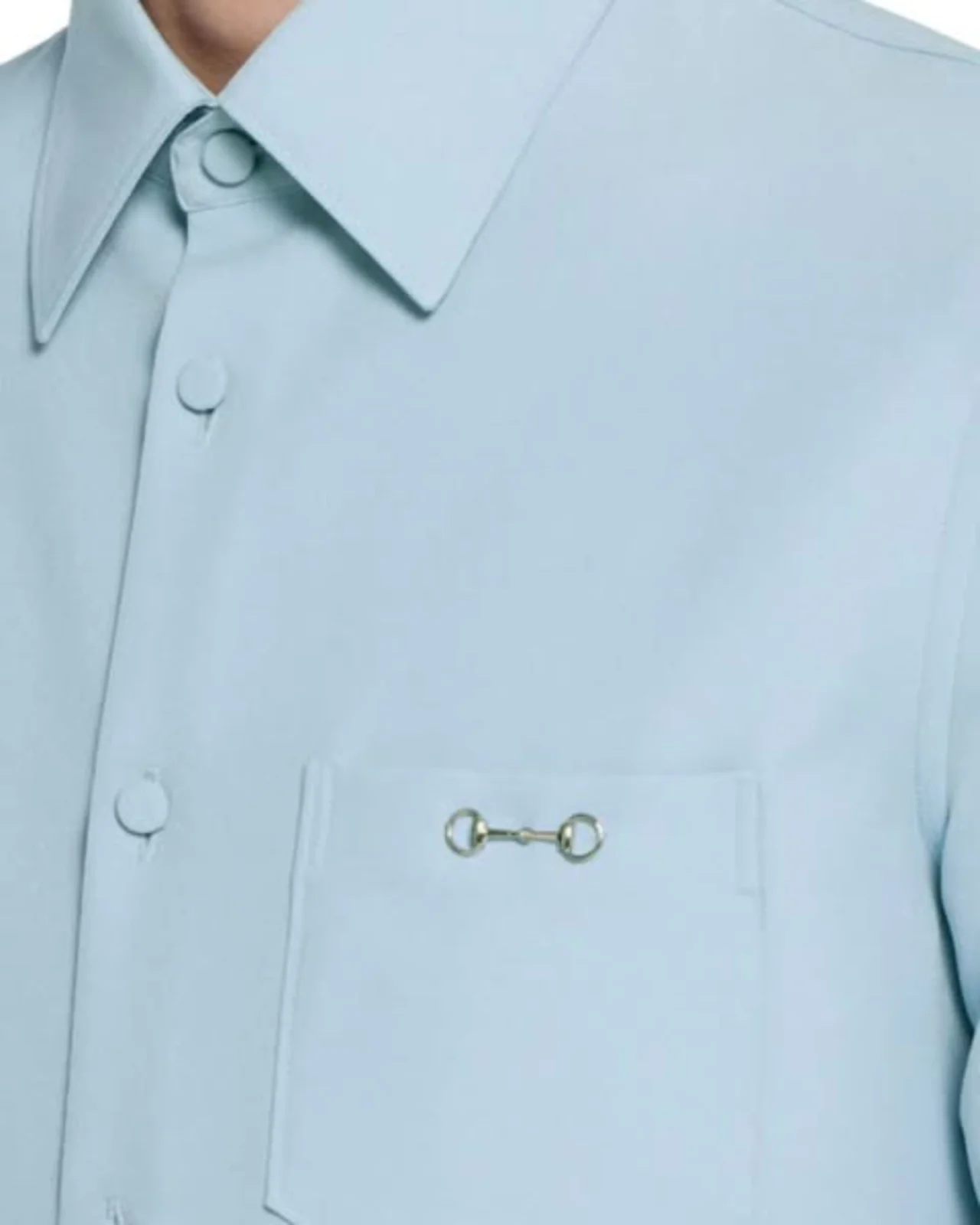 gucci horsebit logo shirt