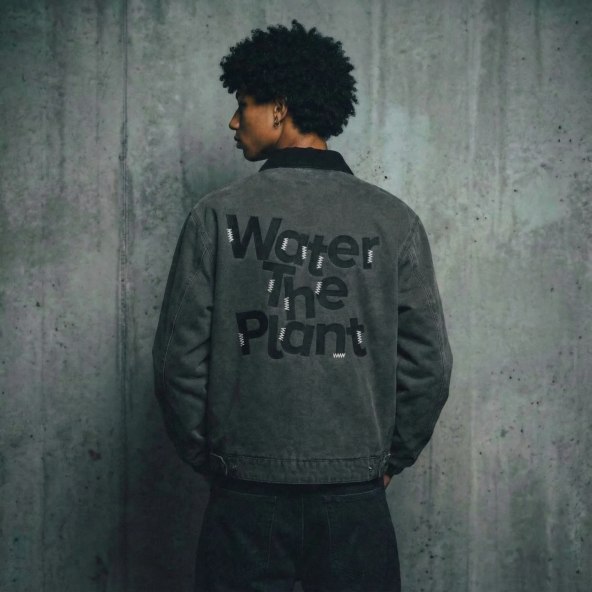 water the plant work jacket
