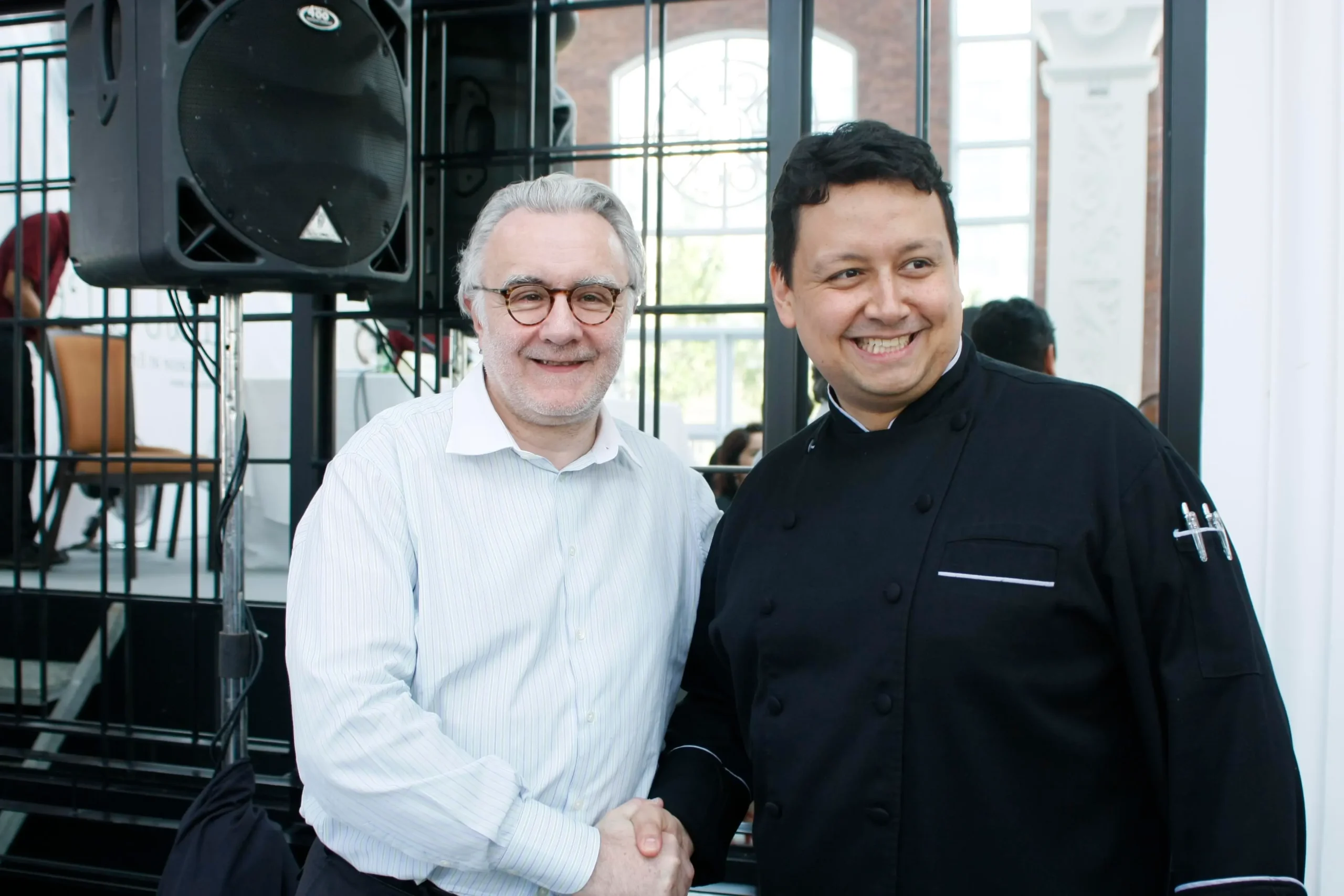 Chef David with Chef Alain Ducasse one of the most influential figures in modern gastronomy