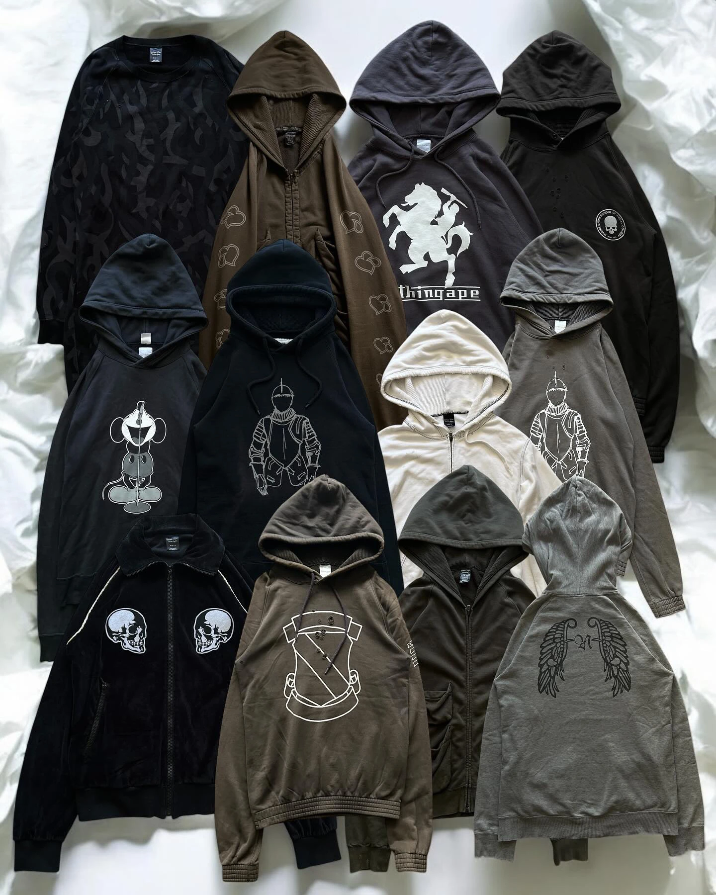 number nine bathing ape hoodies