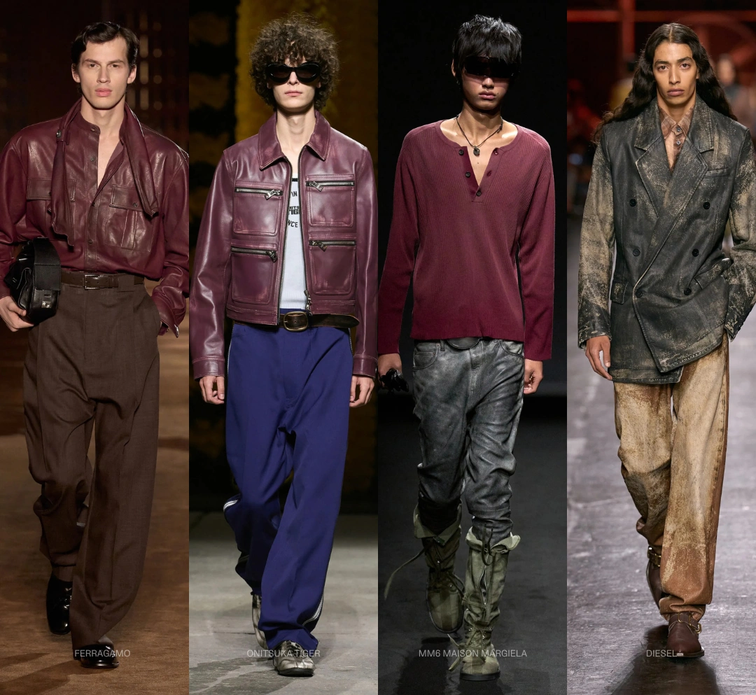 beaten leather
