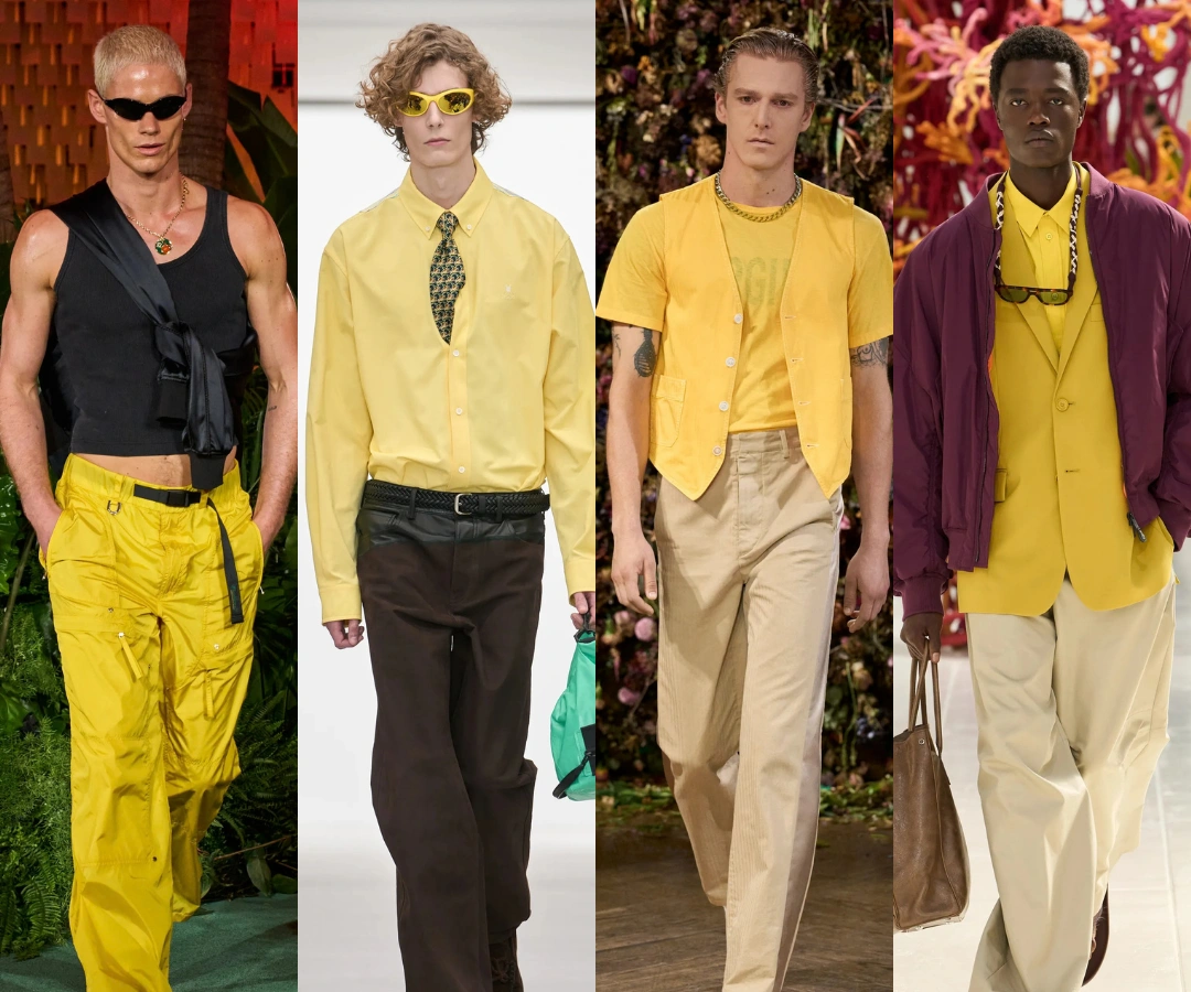 pops of yellow
