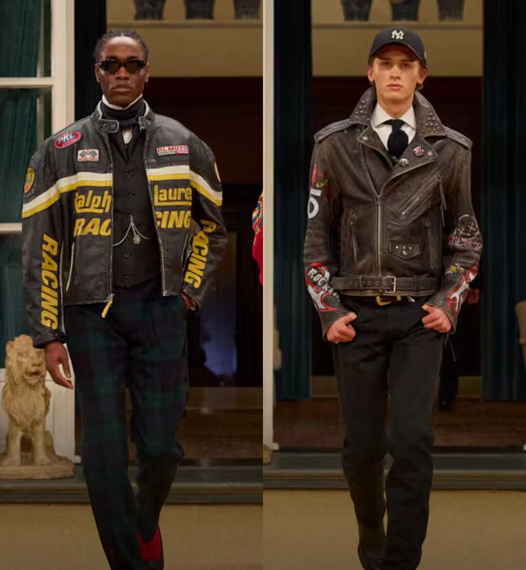 ralph lauren biker jacket trend