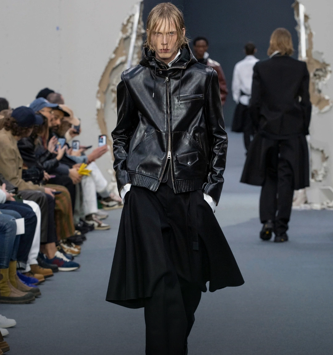 sacai biker jacket trend